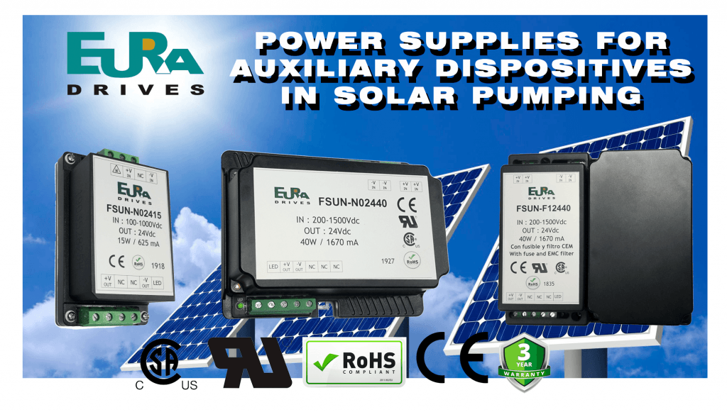 Power supplyes DC/DC for solar pumping